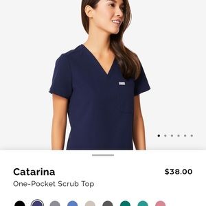 FIGS navy scrub top